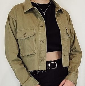WOMEN OLIVE JACKET